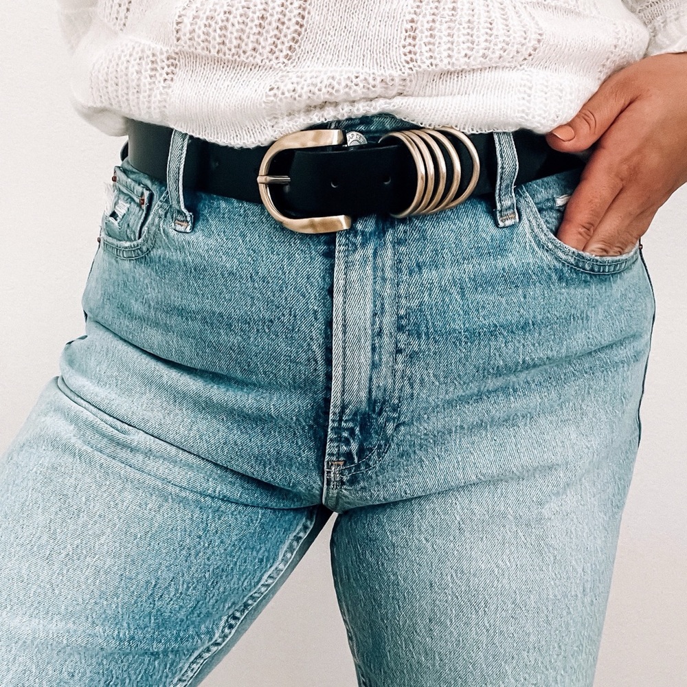 Black Belt with gold hardware